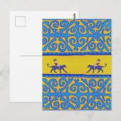 Nomadisch meisje Glanzend Poster Briefkaart (Voorkant / Achterkant)