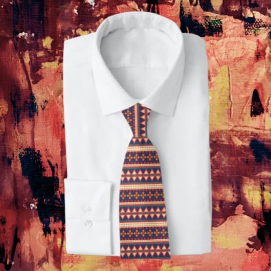 Nomadische draden | Aztec Pattern Necktie Stropdas