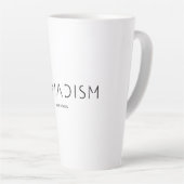 Nomadism Records Zwarte Logo Latte Mok (Rechterhoek)