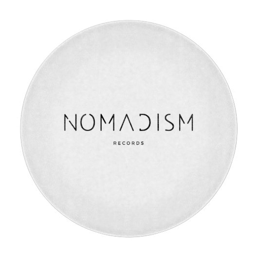 Nomadism Records Zwarte Logo Snijplank (Voorkant)