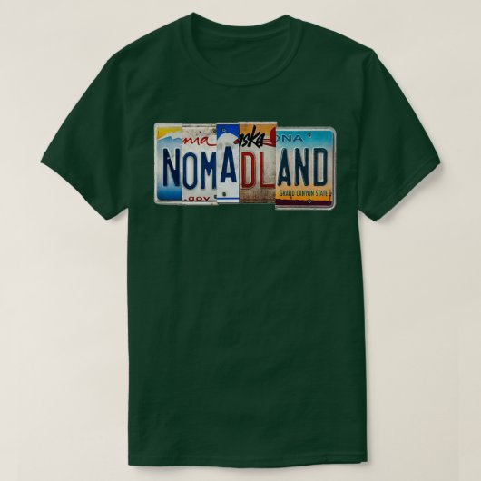 Nomadland Registration T-shirt (Design voorkant)