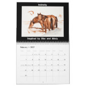 Nomads - Sand Wash Basin Wilde Paarden Kalender (Feb 2027)