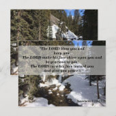 Nombres 6:24-27 Biblevers voor Kinderen om te onth Briefkaart (Voorkant / Achterkant)