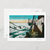 Nome, Alaska Steamer Corwin lossen vracht Briefkaart (Voorkant / Achterkant)