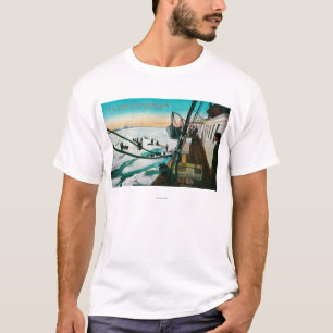 Nome, Alaska Steamer Corwin lossen vracht T-shirt