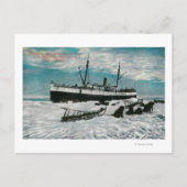 Nome, Alaska Uitzicht van Steamer op Ice Edge Briefkaart (Voorkant)
