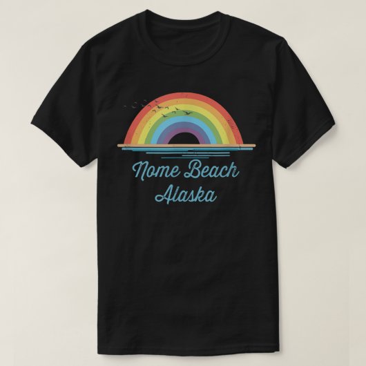 Nome Beach Alaska Souvenir Graphic T-shirt (Design voorkant)