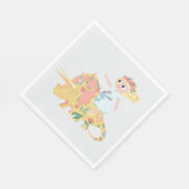 Nomi & Brave Ride Triceratops - Cocktail servetten (Hoek)