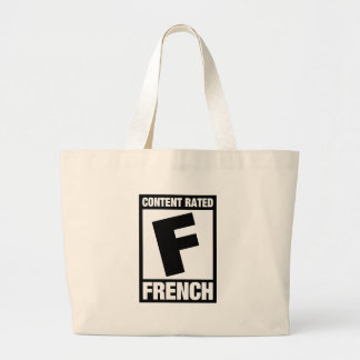 Nominaal F: Frans Grote Tote Bag
