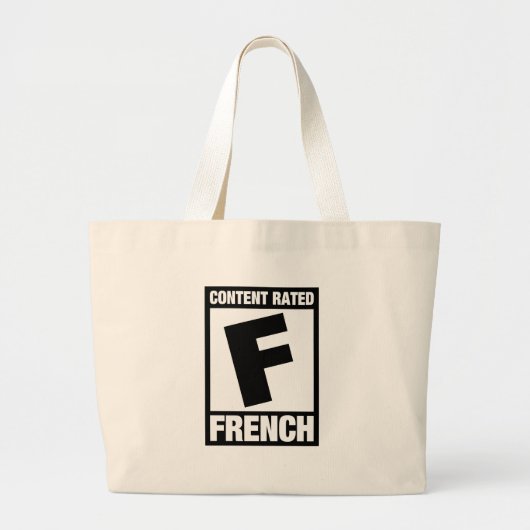 Nominaal F: Frans Grote Tote Bag (Voorkant)