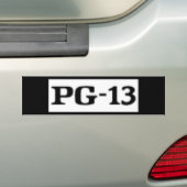 Nominaal PG-13, Ratingsysteem Bumpersticker (Op auto)