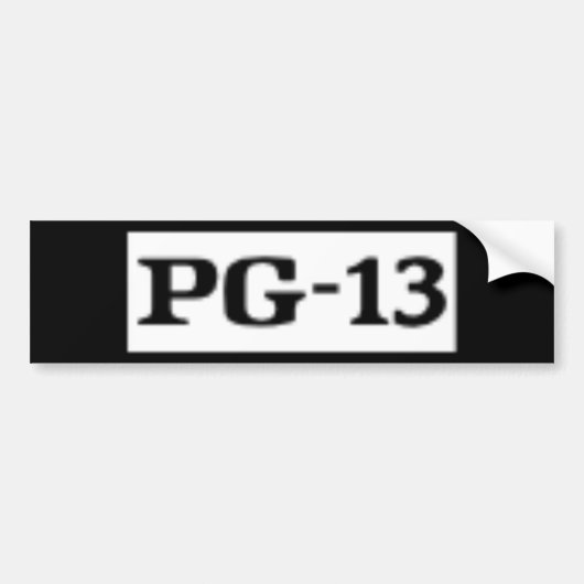 Nominaal PG-13, Ratingsysteem Bumpersticker (Voorkant)