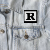 Nominaal R, Ratingsysteem Vierkante Button 5,1 Cm (In situ)