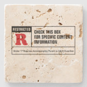 Nominaal R Stenen Onderzetter (Voorkant)