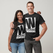 Nominaal W voor windenergie - donker T-shirt (Unisex)