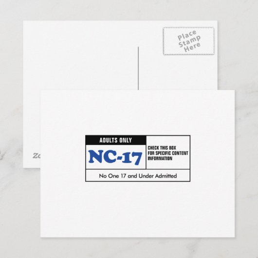 Nominale NC-17 Briefkaart (Voorkant / Achterkant)