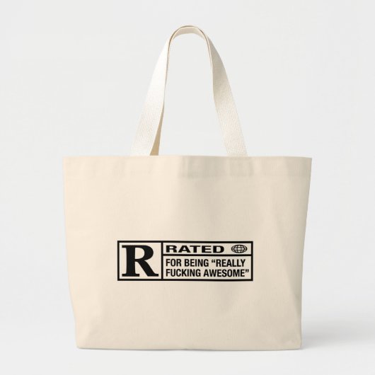 Nominale R voor geweldige Grote Tote Bag (Voorkant)