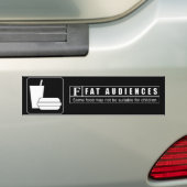 Nominale waarde F voor vetdoelgroepen Bumpersticker (Op auto)