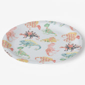 Nomi's Dinosauriërs 9 in. Borden van partijen Papieren Bordje (Gekanteld)