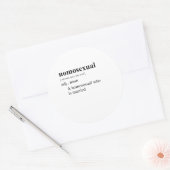 NOMOSEKSUEEL RONDE STICKER (Envelop)