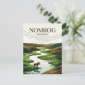 Nomrog Strict Beschermd Gebied Mongolië Briefkaart (Staand voorkant)