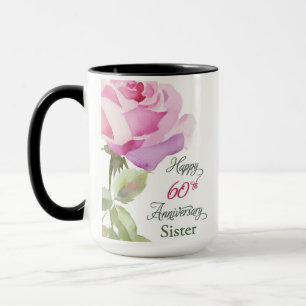 Non 60th Anniversary Katholieke Jubileum Roze Roos Mok