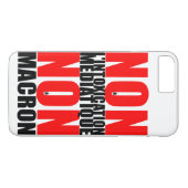 Non à l'INTOXICATION MEDIATIQUE NON à MACRON iP Case-Mate iPhone Case (Achterkant (Horizontaal))