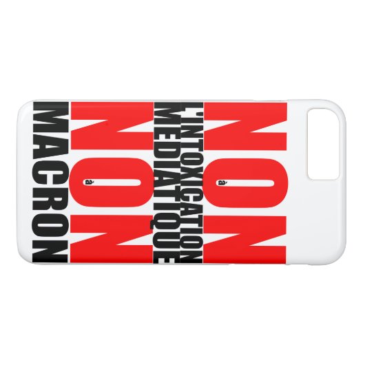 Non à l'INTOXICATION MEDIATIQUE NON à MACRON iP Case-Mate iPhone Case (Achterkant (Horizontaal))