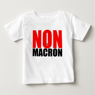 NON à MACRON baby wit t-shirt