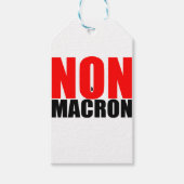 NON à MACRON Cadeaulabel (Voorkant)