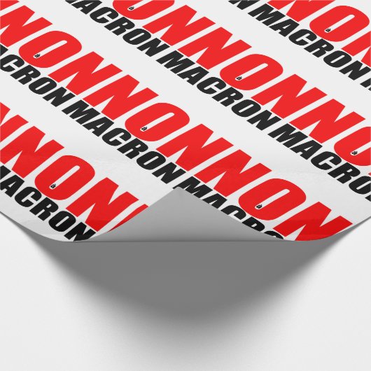NON à MACRON Cadeaupapier (Hoek)