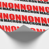 NON à MACRON Cadeaupapier (Hoek)