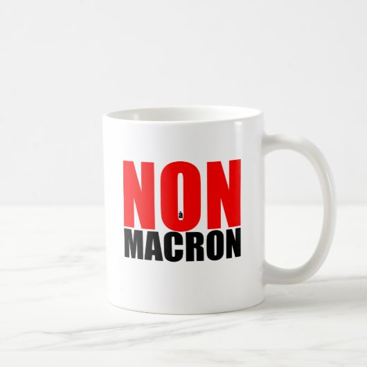NON à MACRON Koffiemok (Rechts)