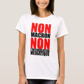 NON à MACRON Non à Intoxication Media WT T-shirt (Voorkant)