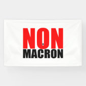 NON à MACRON Open banner (Horizontaal)