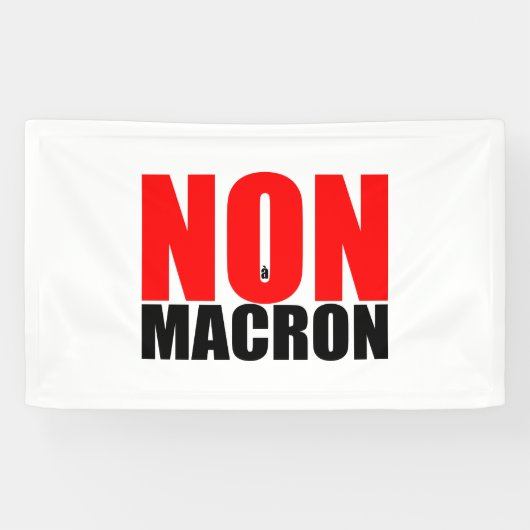 NON à MACRON Open banner (Horizontaal)