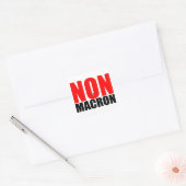NON à MACRON Sticker carre (Envelop)