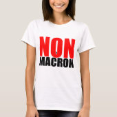 NON à MACRON T-shirt (Voorkant)