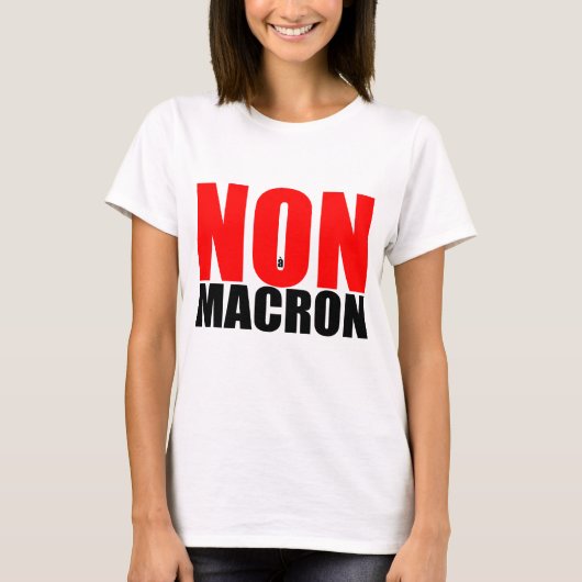 NON à MACRON T-shirt (Voorkant)
