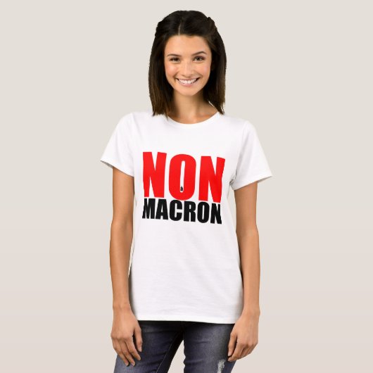 NON à MACRON T-shirt (Voorkant volledig)