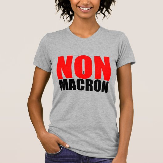 NON à MACRON T-shirt (Voorkant)