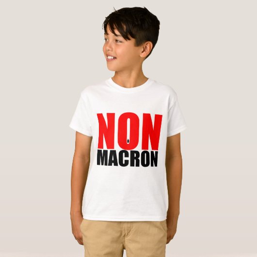 NON à MACRON T-shirt (Voorkant volledig)