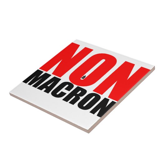 NON à MACRON Tegeltje (Zijkant)