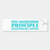 Non-agressievrincipe Bumpersticker (Voorkant)