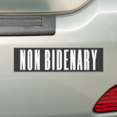 Non-Bidenary | Anti Joe Biden | Donker Bumpersticker (Op auto)