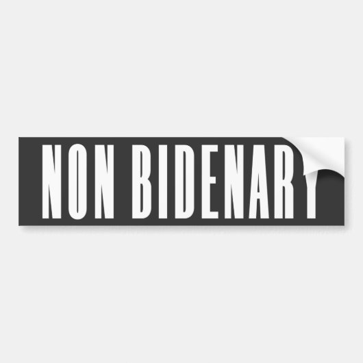 Non-Bidenary | Anti Joe Biden | Donker Bumpersticker (Voorkant)