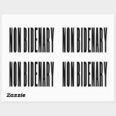 Non-Bidenary | Anti Joe Biden | Licht Rechthoekige Sticker (Vel)