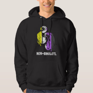 Non-binair Axolotl Genderqueer trots Lgbt non-bina Hoodie