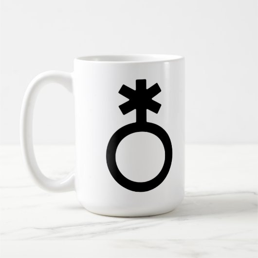 Non-binair geslachtssymbool koffiemok (Links)