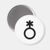 Non-binair geslachtssymbool magneet (Voorkant / Achterkant)